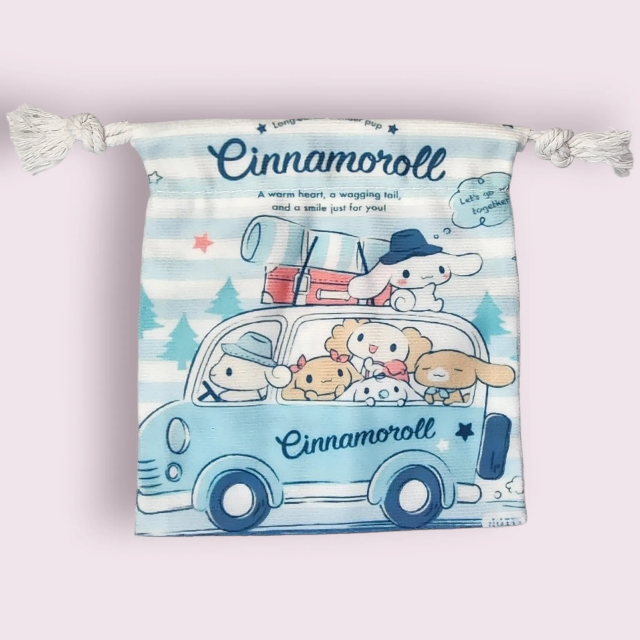 Small Cinnamoroll Family Soft Drawstring Bag