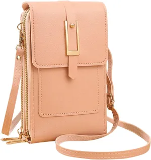 Small Crossbody Bags for Women Vegan Leather Cell Phone Shoulder Satchel Bag Wallet Purses with Adjustable Strap