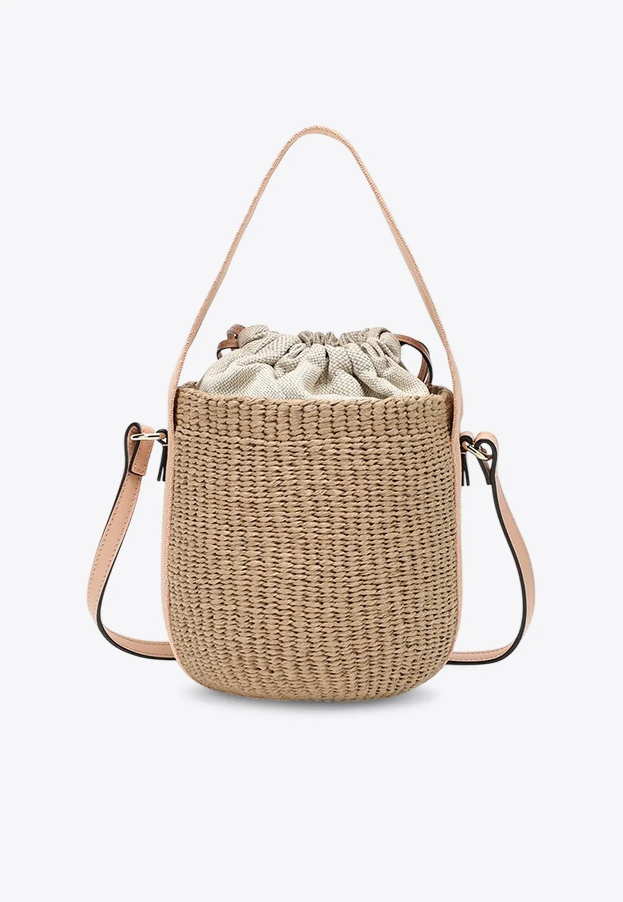 Small Horse Medal Woven Shoulder Bag