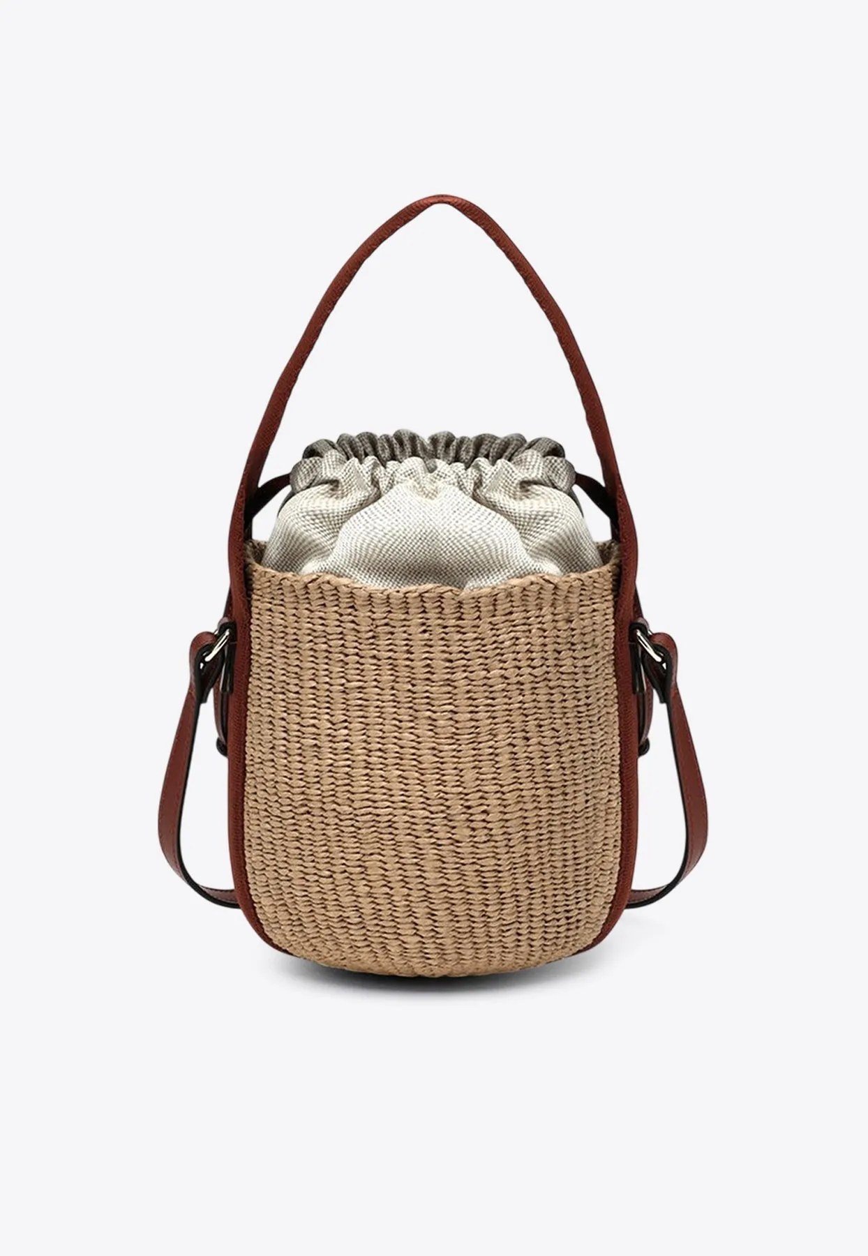 Small Horse Medal Woven Shoulder Bag