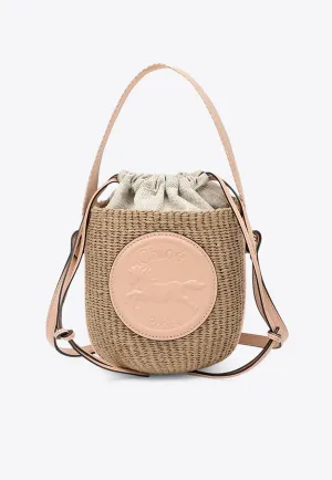 Small Horse Medal Woven Shoulder Bag