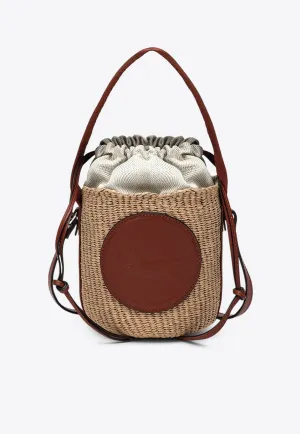 Small Horse Medal Woven Shoulder Bag