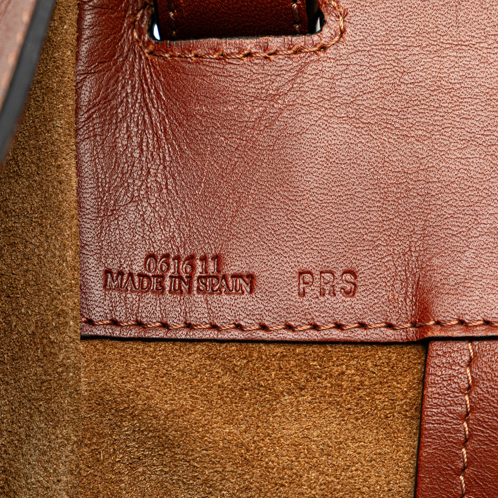 Small Leather and Raffia Hammock Bag