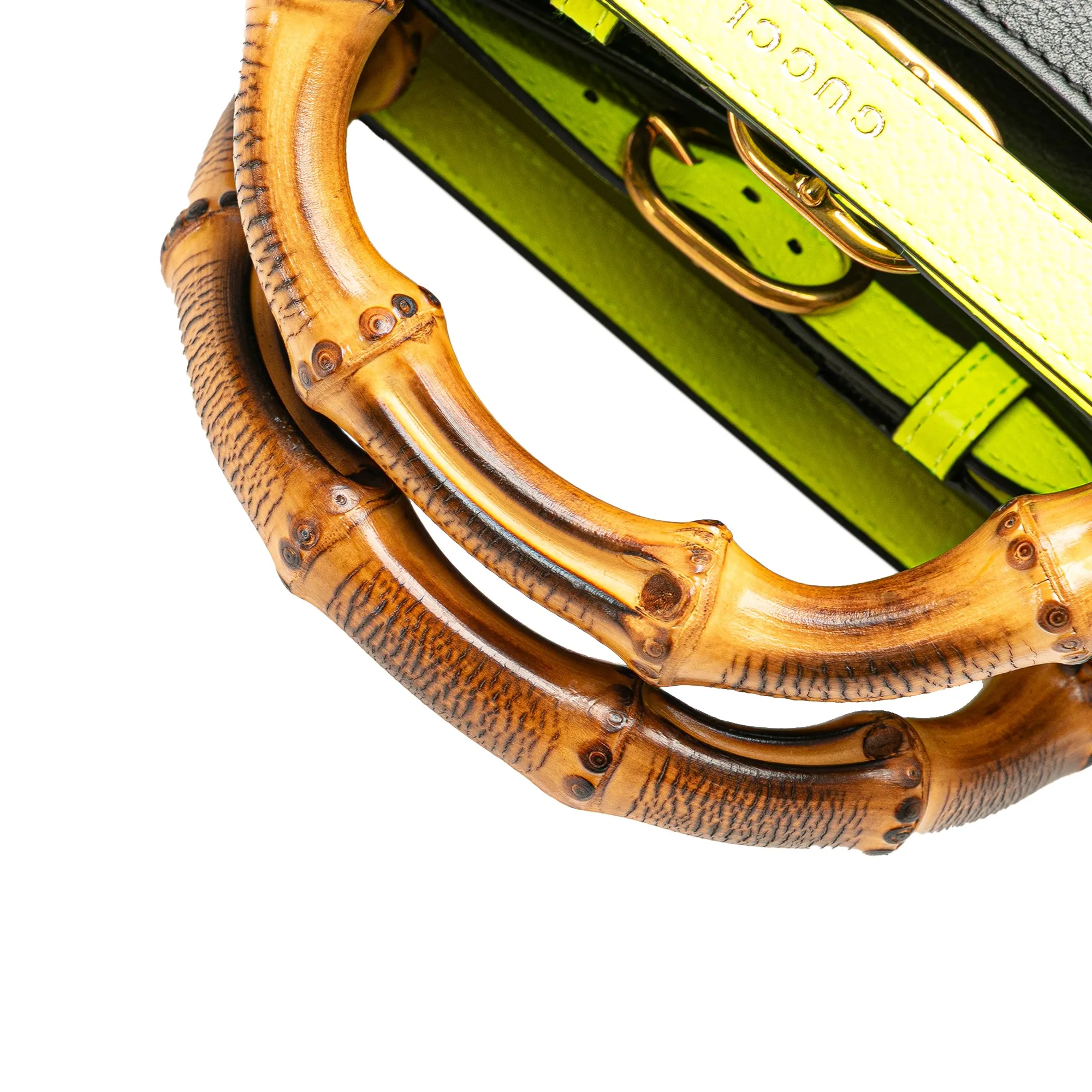 Small Leather Bamboo Diana Satchel