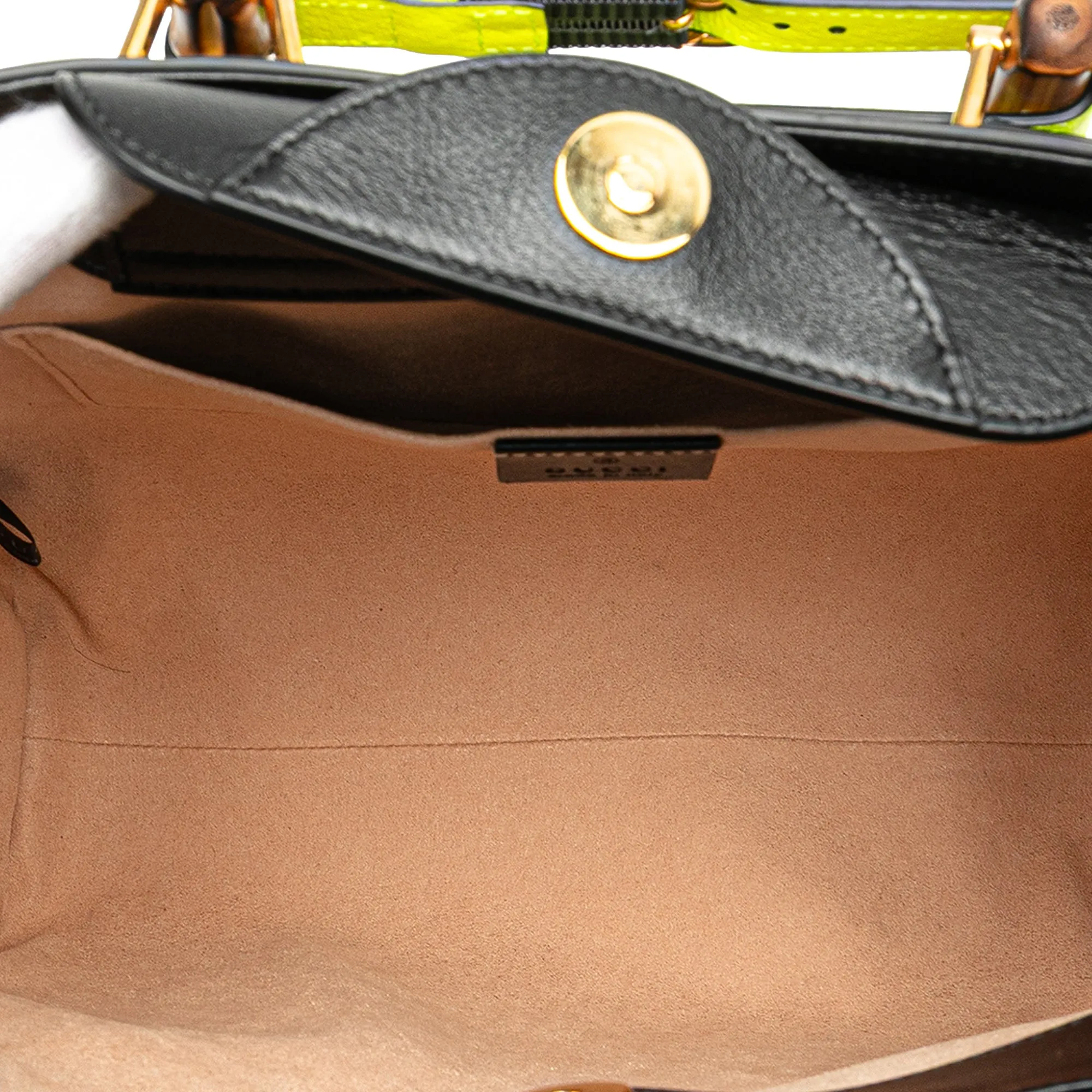 Small Leather Bamboo Diana Satchel
