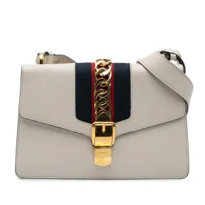 Small Leather Sylvie Satchel