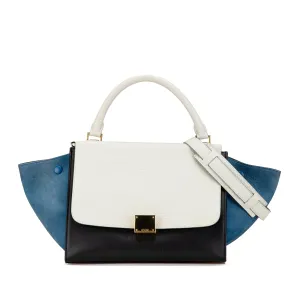 Small Tricolor Trapeze Satchel