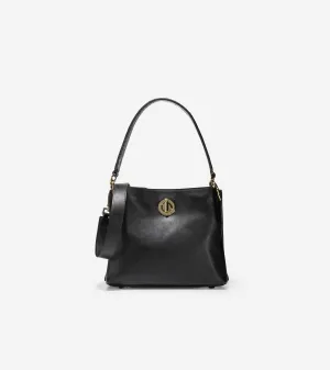 Small Turnlock Bucket Bag