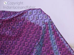 Soft Habotai Pure Printed Silk Fabric by the Yard Indian Saree Wedding Dresses Bridesmaid Party Costumes DIY Crafting Drapery Sari Sewing