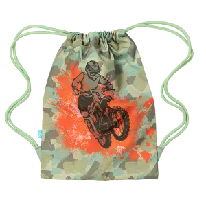 Spencil Big Drawstring Bag Camo Biker