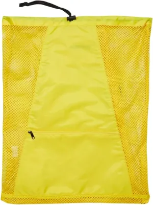 Sporti Swimming Equipment Bag Zipper Pocket, Mesh Drawstring Backpack, Drawstring Bags, Big Mesh Backpack for Workout Gear