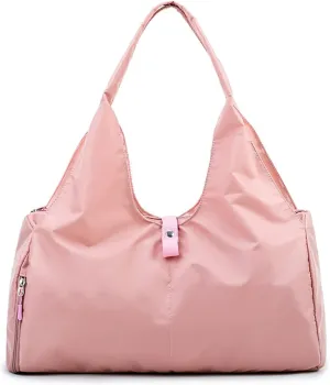 Sports Duffel Bags Scione Yoga Mat Bag Gym Fitness Bags for Women Men Training Sac De Sport Travel Gymtas Nylon Outdoor Sports Tas Sporttas(Pink)