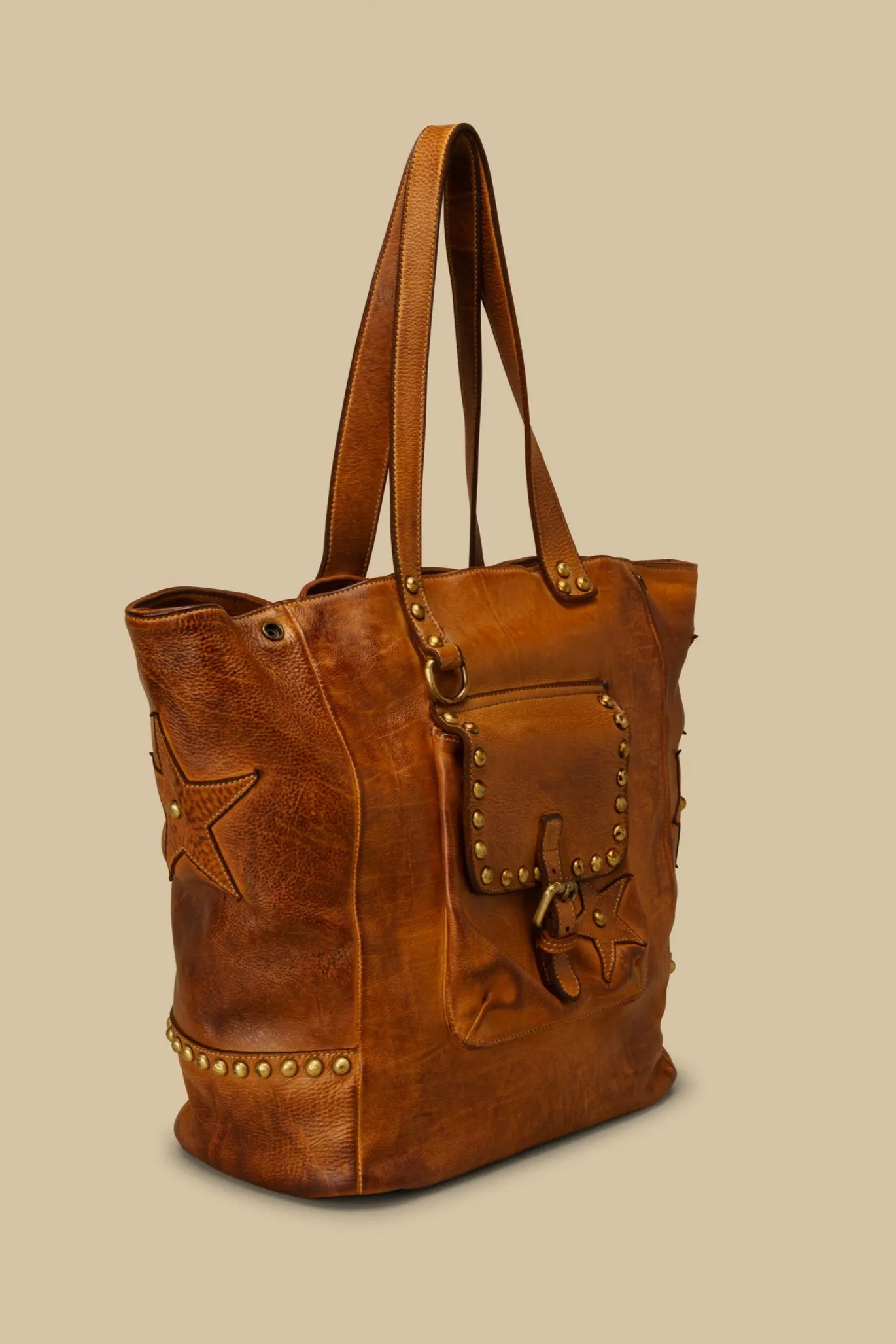 Star Tote - Cognac Rocks - Final Sale