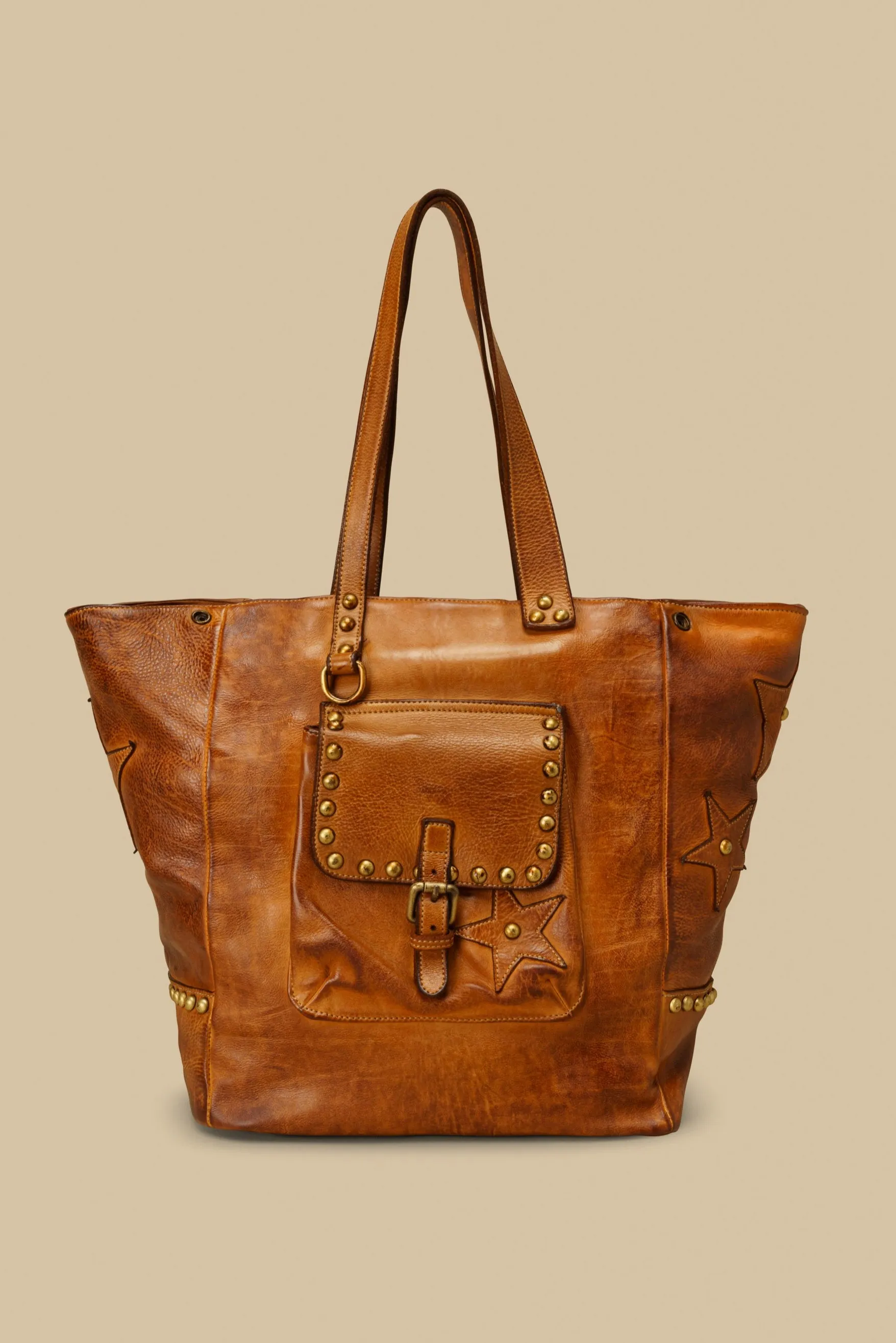 Star Tote - Cognac Rocks - Final Sale