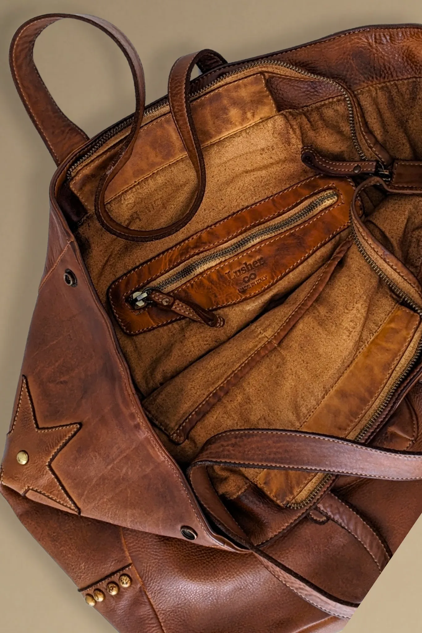Star Tote - Cognac Rocks - Final Sale