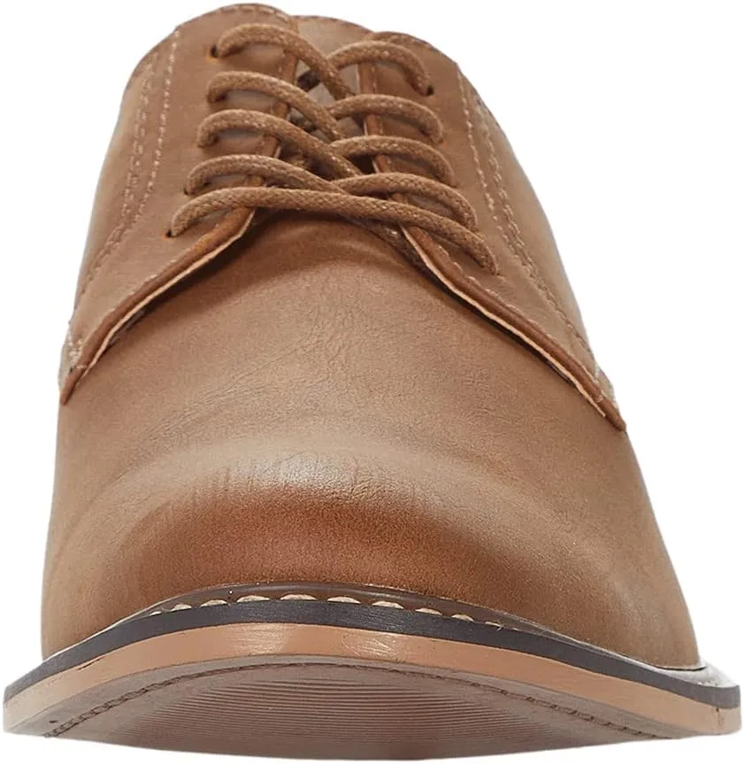 Steve Madden Ajapp Oxford Shoes for Men - Man-Made Upper with Lace-Up Vamp, Round Toe Design, and Durable Outsole