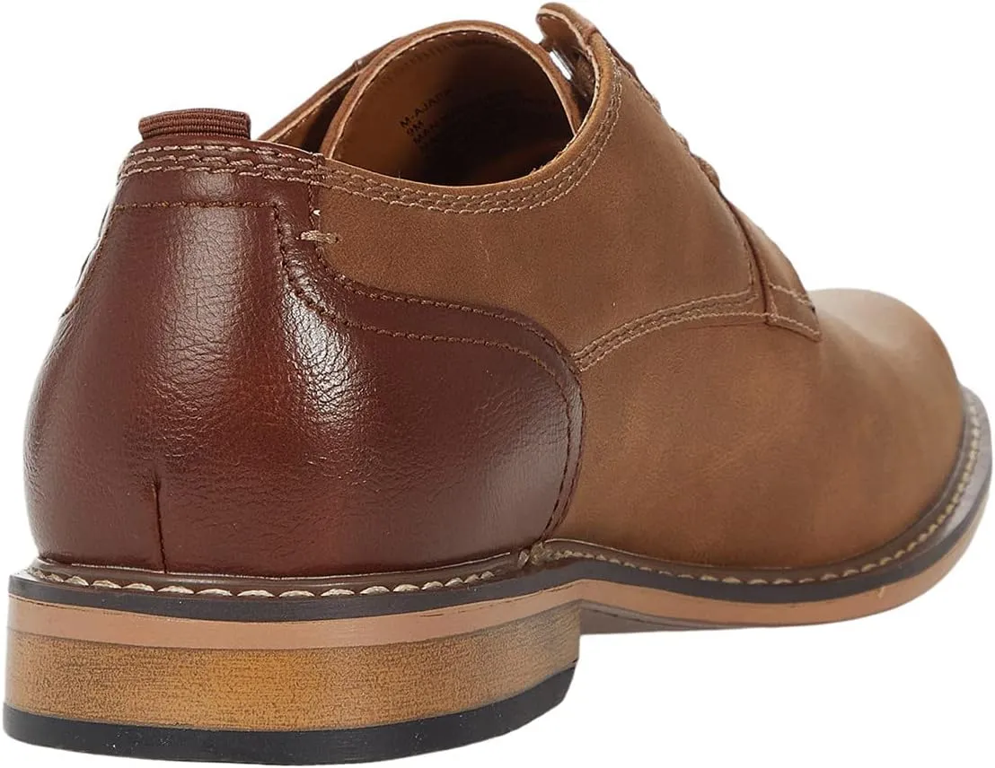 Steve Madden Ajapp Oxford Shoes for Men - Man-Made Upper with Lace-Up Vamp, Round Toe Design, and Durable Outsole