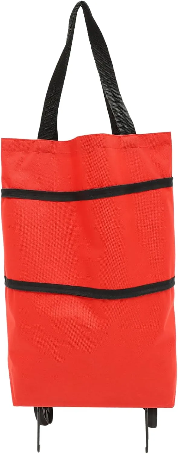 Storage Bag with Wheels Tey Bags Cart with Wheels Travel Tote Bag Oversized Tote Bag Grocery Cart on