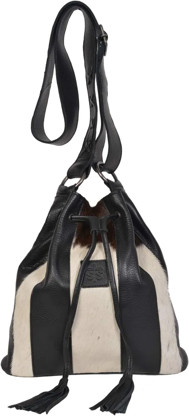 STS Ranchwear Cowhide Bucket Bag