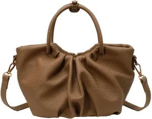 Stylish Senior Bucket Bag Simple Texture Cross Body Bag for Women PU Leather Handbag for Outdoor Trendy 2025