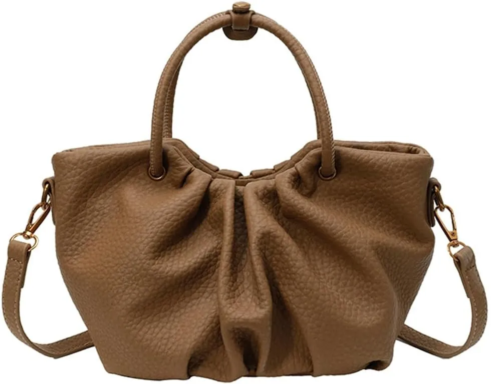 Stylish Senior Bucket Bag Simple Texture Cross Body Bag for Women PU Leather Handbag for Outdoor Trendy 2025