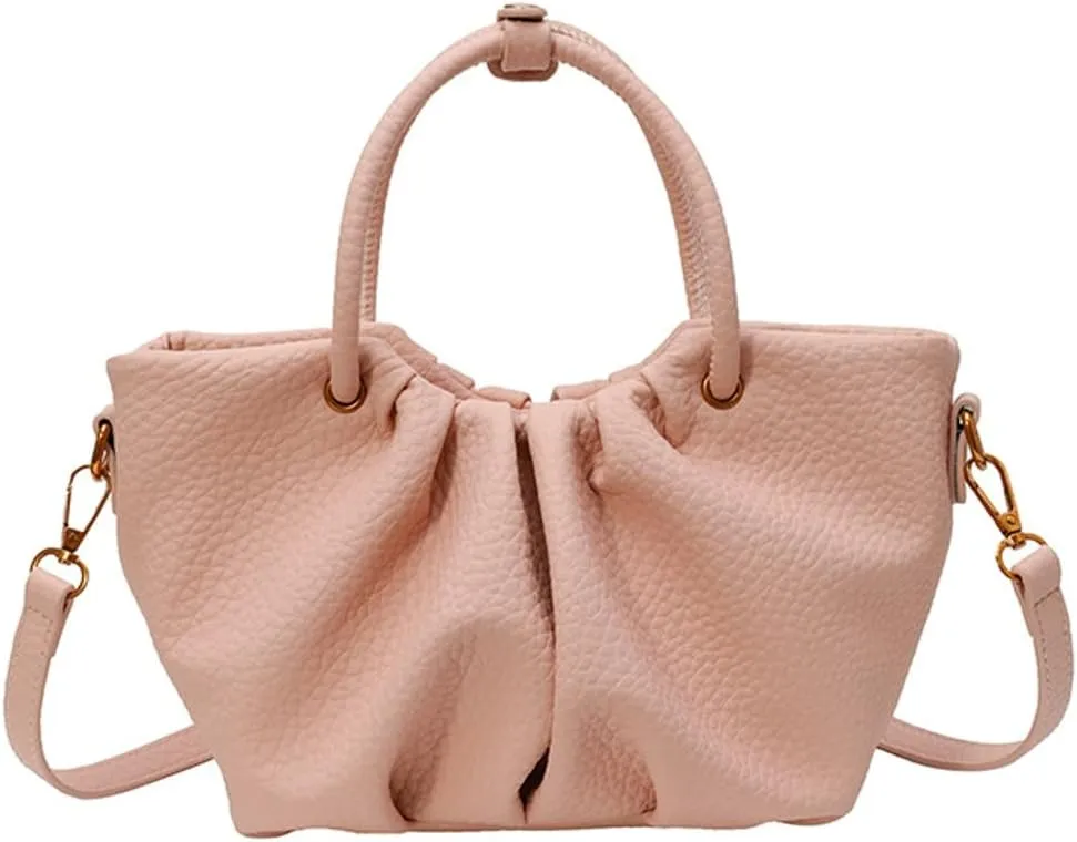 Stylish Senior Bucket Bag Simple Texture Cross Body Bag for Women PU Leather Handbag for Outdoor Trendy 2025