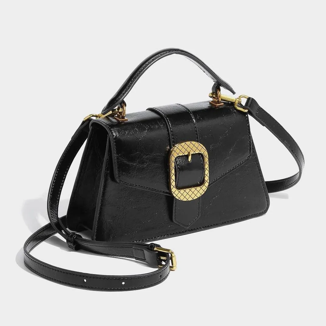 Stylish Soft Vegan Leather Top Handle Bag For Women, Mini Classic Satchel Purse, Small Women Office Bags
