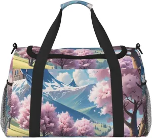 sweet dream Print Travel Duffel Bag for Men & Women, Foldable Travel Bags and Spacious Weekender Tote Bag for Storage Toiletry Luggage Personal Item