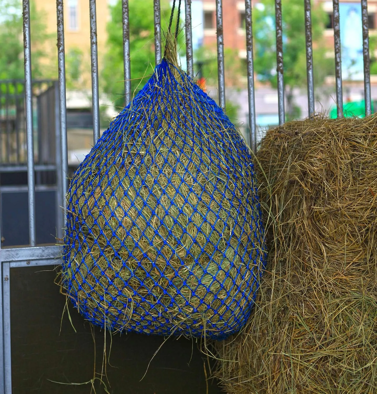 T TEKE Ultra Slow Hay Feeder Nets, 39" Length With 1"1/4" Feeding Holes, Horse Supplies Bags for Horses, Goats, With Extra Spared Cord
