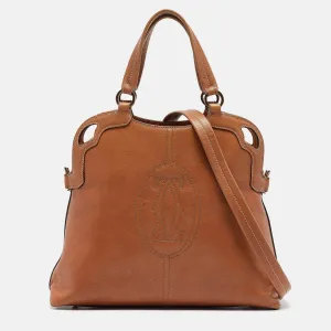 Tan Leather Marcello de Satchel