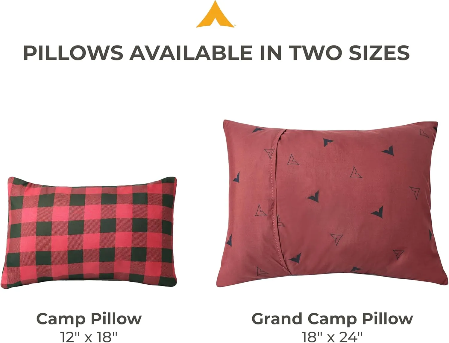 TETON Sports Camp Pillow; Great for Travel, Camping and Backpacking; Washable