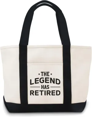 The Legend Has Retired Canvas Tote Bag Tote Bag Canvas Lightweight Reusable Grocery Shopping Cloth Bags
