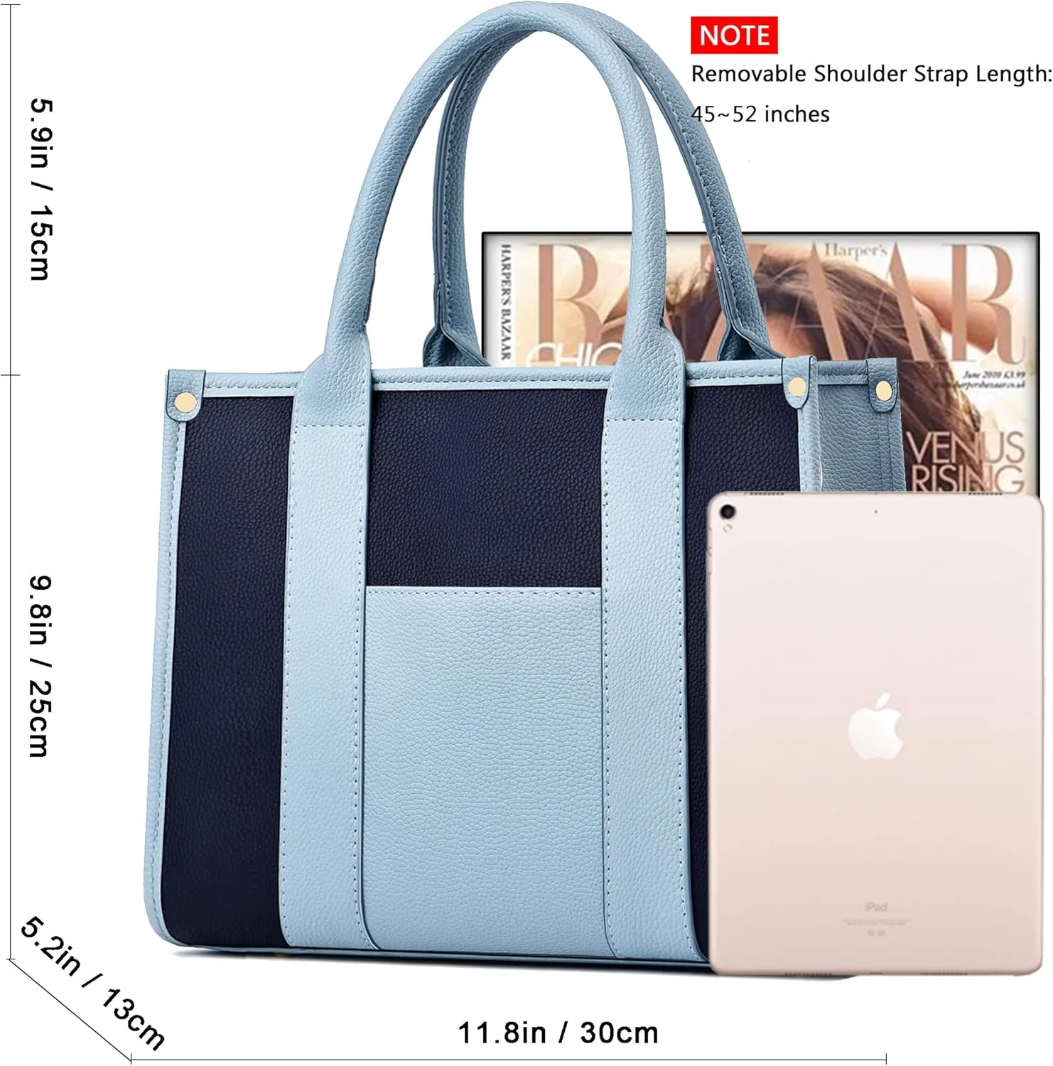 The Tote Bag Crossbody Purses for Women Shoulder Bag Handbags PU Leather Top Handle Bags with zipper