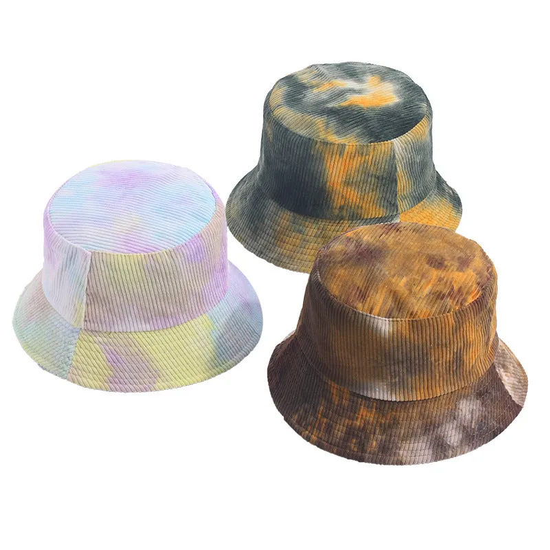 Tie Dye Print Reversible Women's Bucket Cap