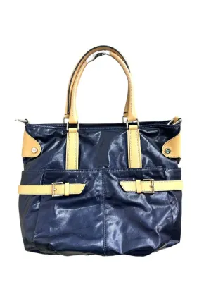 Tods Navy Satchel Bag (H30 x L27 x W17 cm)