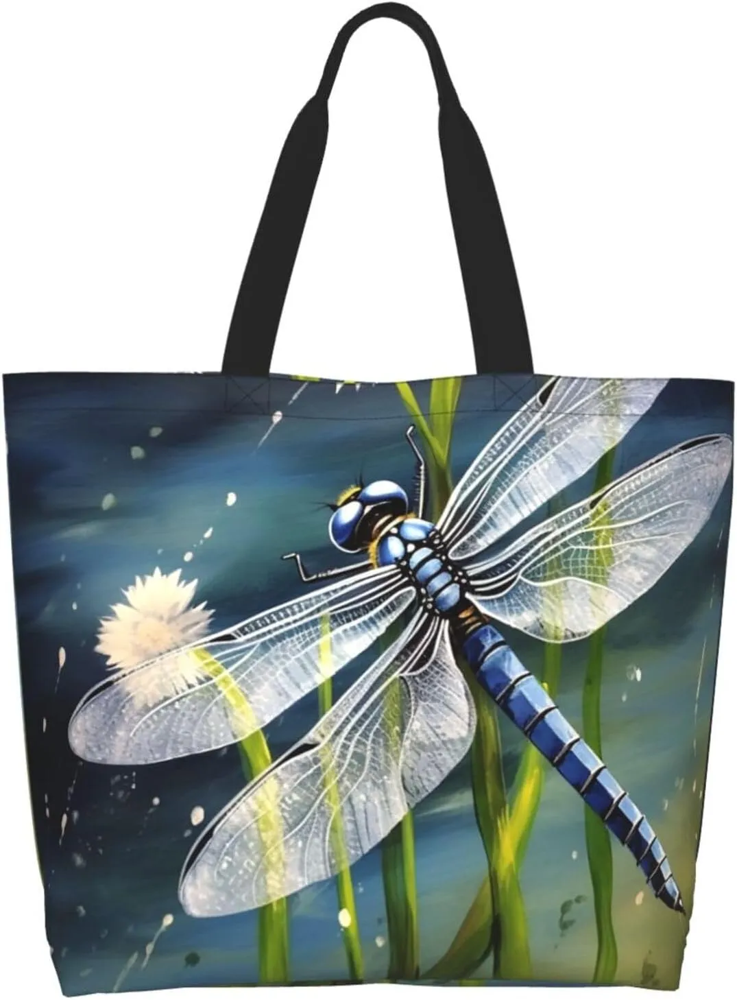 Tote Bag for Women Fairy Tale Castle Grocery Bag Foldable Shopping Bags Reusable Large Tote Bag