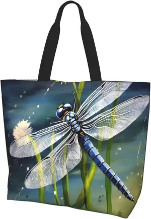 Tote Bag for Women Fairy Tale Castle Grocery Bag Foldable Shopping Bags Reusable Large Tote Bag