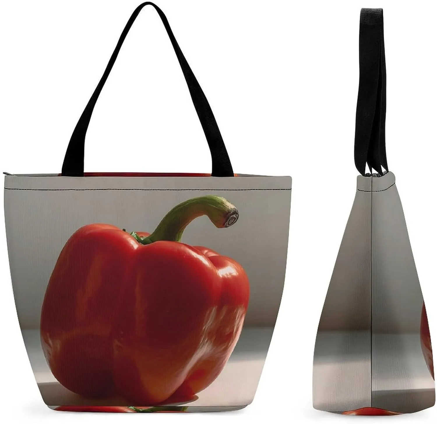 Tote Bag for Women Grocery Bag Flowers Bright Colors Foldable Shopping Bags Reusable Large Tote Bag