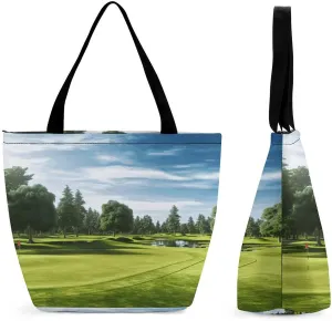 Tote Bag for Women Grocery Bag Golden Retriever Dog Foldable Shopping Bags Reusable Large Tote Bag