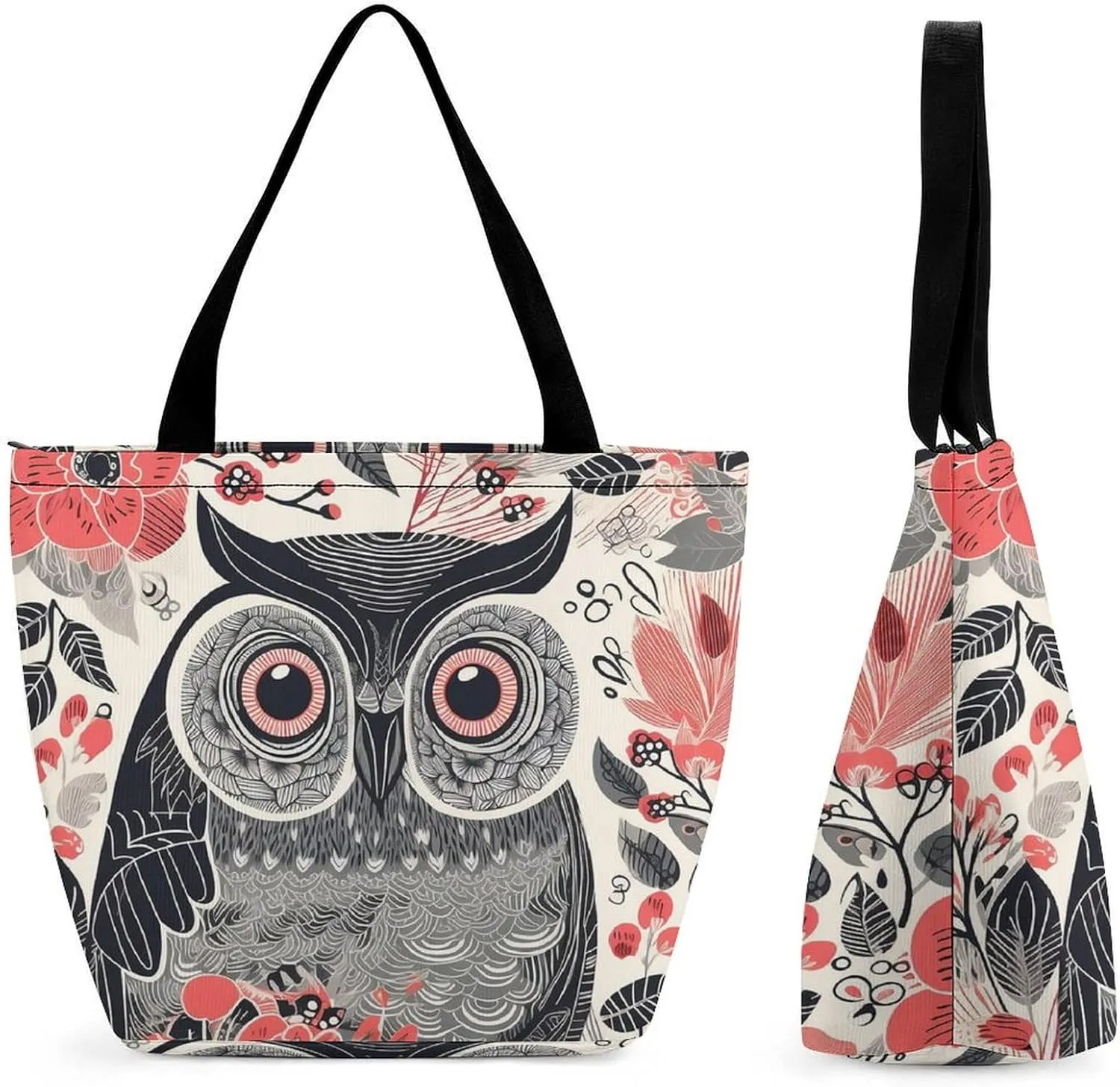 Tote Bag for Women Grocery Bag Hearts Foldable Shopping Bags Reusable Large Tote Bag