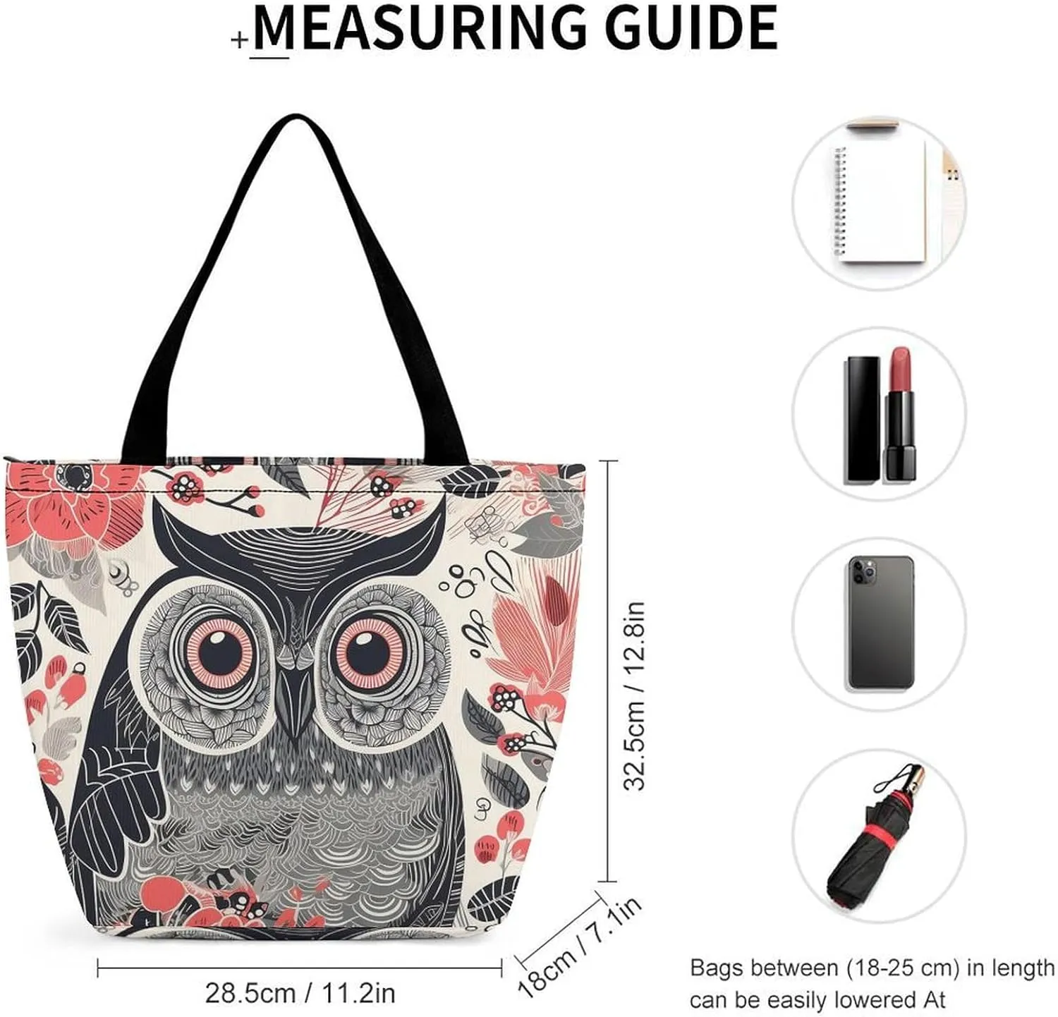 Tote Bag for Women Grocery Bag Hearts Foldable Shopping Bags Reusable Large Tote Bag