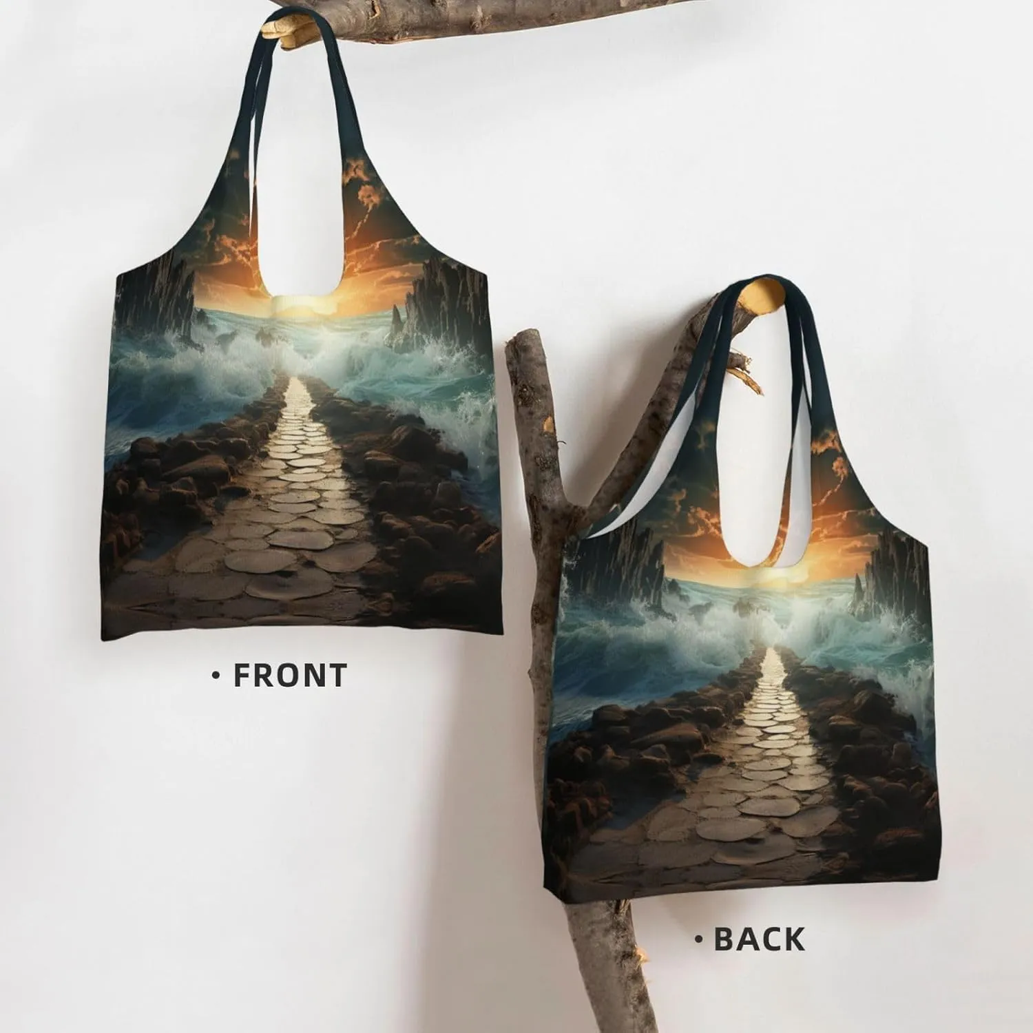 Tote Bag for Women Reusable Grocery Bag Canvas Shopping Bag Math question Handbag Foldable Shoulder Bag