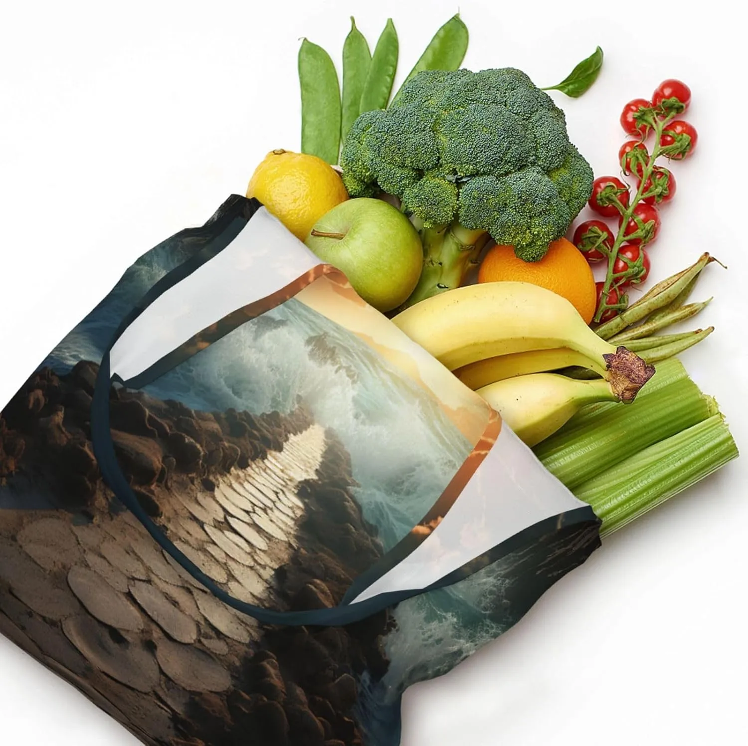 Tote Bag for Women Reusable Grocery Bag Canvas Shopping Bag Math question Handbag Foldable Shoulder Bag