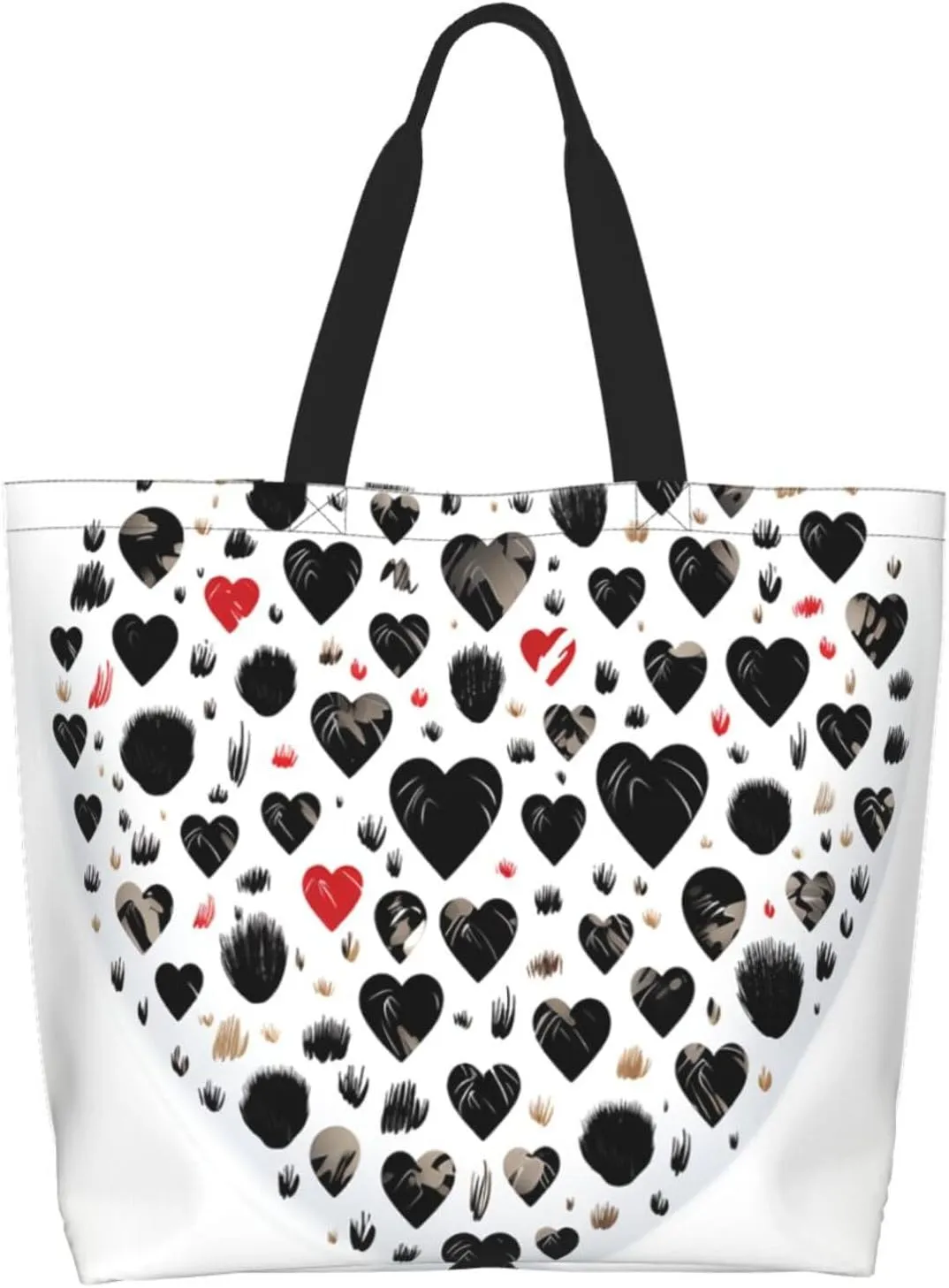 Tote Bag for Women Reusable Grocery Bag Shopping Bag Cats and Dogs Tote Bags Handbag Foldable Shoulder Bag