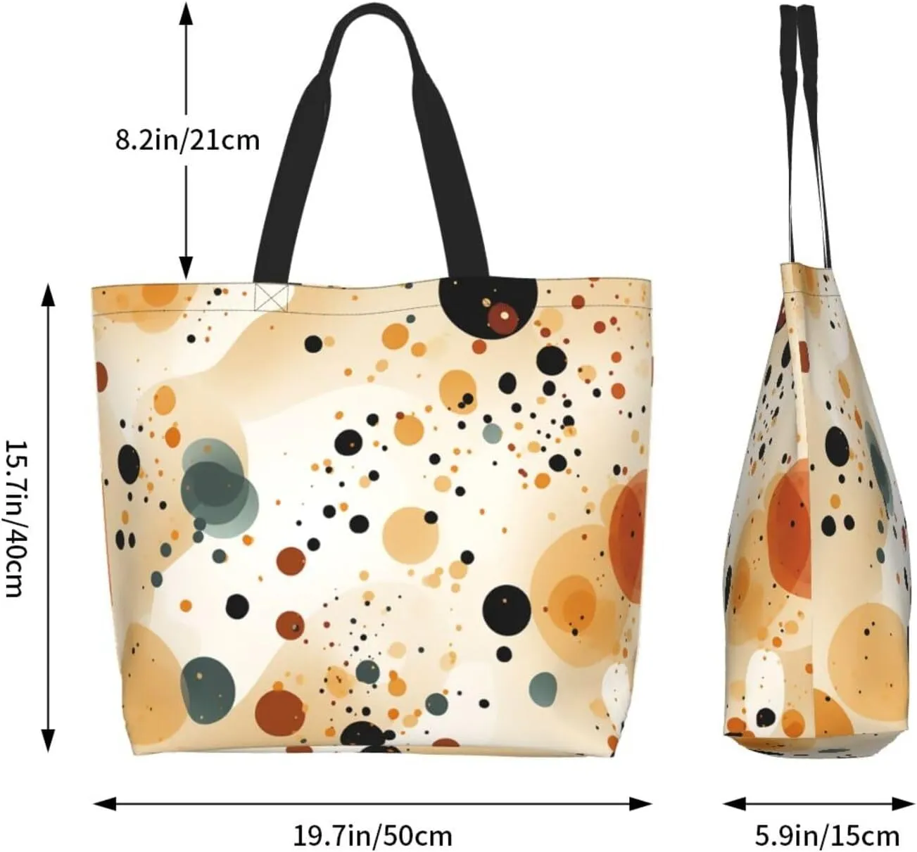 Tote Bag for Women Reusable Grocery Bag Shopping Bag Dachshund Pattern Tote Bags Handbag Foldable Shoulder Bag
