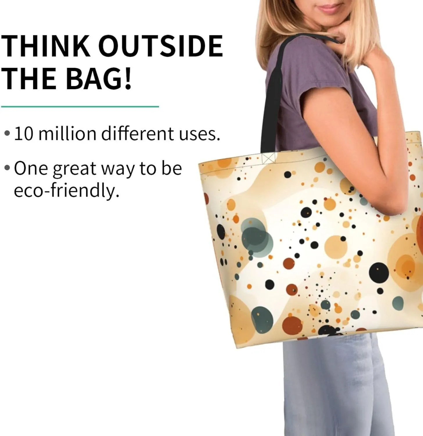 Tote Bag for Women Reusable Grocery Bag Shopping Bag Dachshund Pattern Tote Bags Handbag Foldable Shoulder Bag