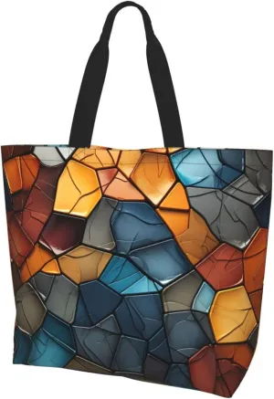 Tote Bag for Women Reusable Grocery Bag Shopping Bag Golden Dust Tote Bags Handbag Foldable Shoulder Bag