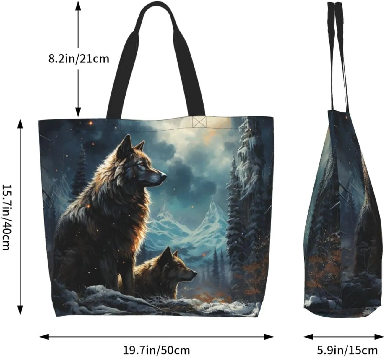 Tote Bag for Women Reusable Grocery Bag Shopping Bag Waves Tote Bags Handbag Foldable Shoulder Bag