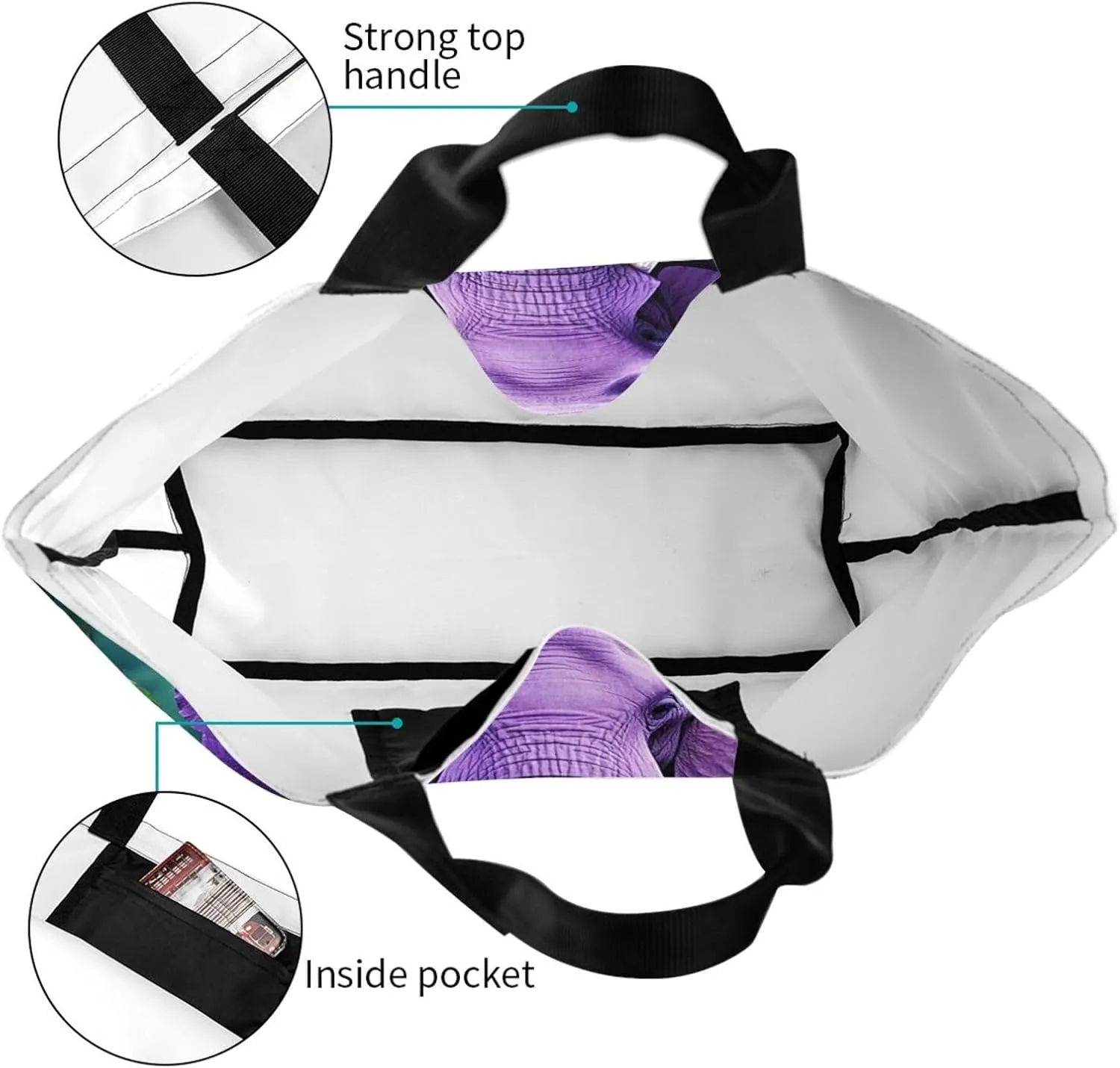 Tote Bag for Women Sea Otters Grocery Bag Foldable Shopping Bags Reusable Large Tote Bag