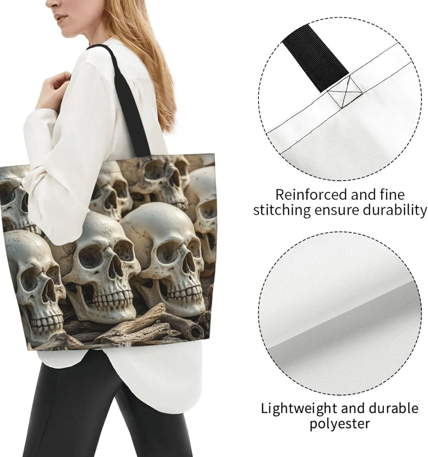 Tote Bag for Women Sunflower Field Sunset Grocery Bag Foldable Shopping Bags Reusable Large Tote Bag